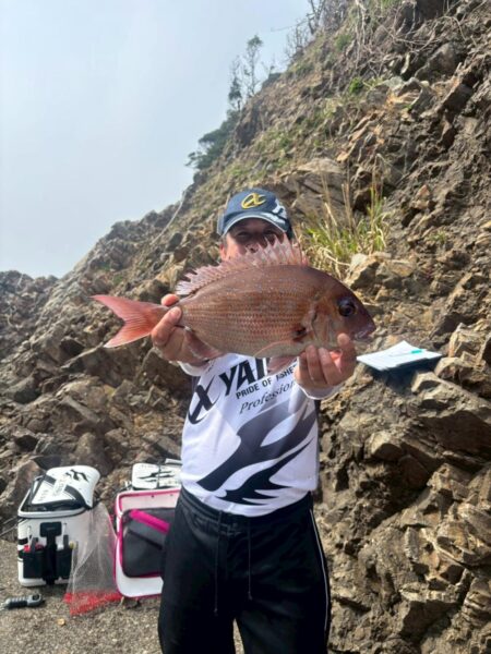 兵庫県三尾（前田渡船）で磯釣り